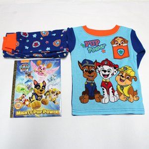 Paw Patrol Pup Power 2T Pajamas and Mighty Pup Power Little Golden Book